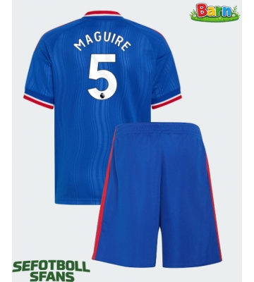 Manchester United Harry Maguire #5 Bortaställ Barn 2026-27 Kortärmad (+ Korta byxor)